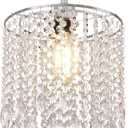 Unsophisticated Acrylic Chandelier Shades, Crystal Lamp Shade, Light Shade Crystal Chandelier for Dining Room, Beaded Chandelier Diameter 25 cm, 2 Tiers, Clear