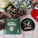 5 x 2025 Christmas Ornament - Santa's Favorite Baseball Player Ceramic Ornament, Tree Decor Gifts for Baseball Player, Gift-Ready Keepsake for Baseball Enthusiasts, Family, Friends