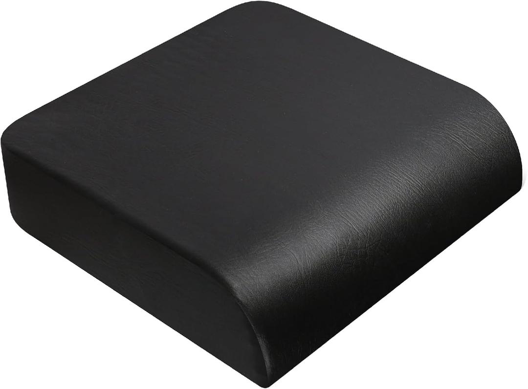 YOUFI Large Seat Cushion, 4 Inch Thick Memory Foam PU Leather Cushion for Sciatica, Hip, Low Back Pain Relief, Supportive Butt Pillow for Office Chair, Wheelchair
