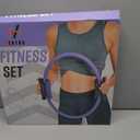 15PCS Pilates Ring and Ball Set -Home Pilates Kit with 14'' & 12'' Rings, 2 Pilates Ball and Ring Kit, Strap, Socks & 5-Level Resistance Bands, Essential Equipment Pilates Kit for Home Workouts