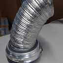 Magnetic Dryer Vent Coupling Connector Kit - DV180 Airtight Seal, Quick Connect, Includes 4"x3.3ft Duct & 2 Clamps