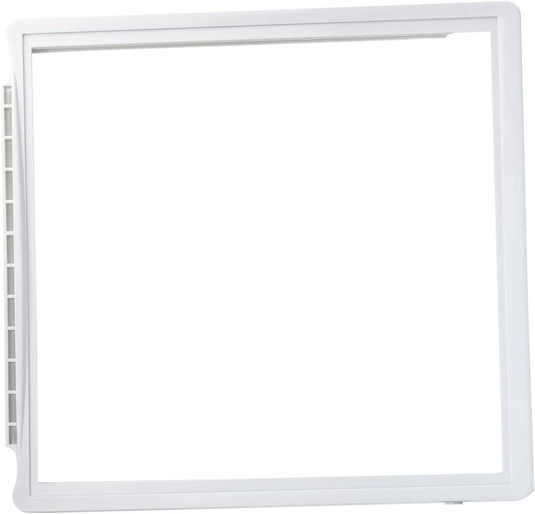 241969501 Crisper Pan Cover Compatible with Frigidaire Refrigerator Shelf Frame Without Glass Refrigerator, Delicatessen Drawer Cover 17-3/8" x 18-3/8"
