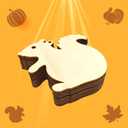 60-Pcs 4" Unfinished Thanksgiving Wooden Cutouts Ornaments for Thanksgiving Fall Party DIY Hanging Crafts Decorations (10cm, 6 Shapes, 10 Pcs/Shape)