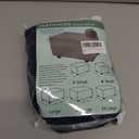 YEMYHOM Ottoman Cover Latest Jacquard Design High Stretch Folding Storage Footstool Protector Rectangle Removable Slipcover (Ottoman Small, Navy)