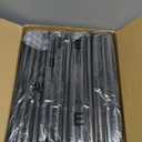 Clothes Rack for Hanging Clothes, Portable Clothing Rack with Wheels Sturdy Garment Organizer Metal Portable Wardrobe Closet with Double Shelves for Bedroom Laundry Living Room, Black