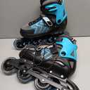 MammyGol Inline Skates for Adults Kids, Adjustable Aggressive Durable Roller Skates with Giant Wheels, High Performance Skates for Men Women Boys Girls, 8-11