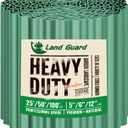 Land Guard Corrugated Metal Garden Edging, 12"50Ft Steel Landscape Edging, Corrugated Metal Yard Edging Borders, Steel Edging for Landscaping, Garden Fence, Lawn, Flower Bed (Olive-Green)