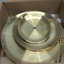 2Pcs 3 Tier Stainless Steel Cupcake Stand, Gold Tiered Dessert Stand Round Shape Dessert Serving Tray Cookie Candy Buffet Stands for Wedding, Birthday, Tea Party, Baby Shower, Christmas