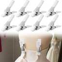 LemonRoad 8 Pack 4.17 Inch Dress Clips Clothing Clamps for Fitting Bridal Seamstress Mannequin Heavy Duty Fixed Clamp Wedding Photographer Fashion Designers Dress Makers Salespeople