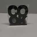 Hotop Cookbook Bookends Kitchen Decorative Metal Supports for Book-Rack Desk Kitchen Book Shelf Holder for Shelves Distinctive Appearance Design Book Ends Metal Supports(Black)