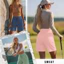 Neer 3 Pack Bermuda Shorts for Women Wide Leg High Waisted Drawstring Gym Lightweight Baggy Shorts with Pockets (XL)