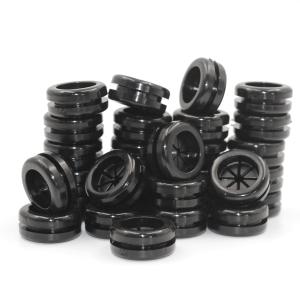 EASYEAH Rubber Grommets for Wiring, 5/ 8 Inch Drill Hole, 9/ 16 Inch ID, Firewall Grommets Automotive Cable Cords Hoses Protection, Double-Sided Rubber Plugs for Round Holes, 30 Pcs, 14x16 mm