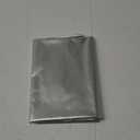 100% Blackout Curtains 79" x 57" Blackout Window Cover Travel Blackout Blinds for Nursery Bedroom Dorm Room Windows Temporary Blackout Shades for Night Shift Worker Traveler, White & Silver