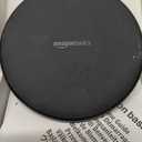 Amazon Basics 15W Qi Certified Wireless Charging Pad for iPhone 16/15/14/13/12/11/X, Samsung and More, with USB Cable, Black