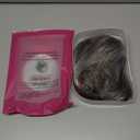 TISHINING Short Gray Bob Wig with Bangs for White Women 10 Inch Layered Mix Grey Straight Bob Wig Chin Length Salt and Pepper Wigs for Women Synthetic Natural Looking Daily Party Wig