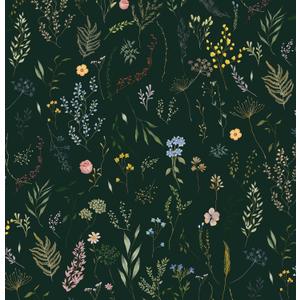 Dimoon 78.7"x16.1" Floral Peel and Stick Wallpaper Dark Green Smooth Contact Paper Flower Thicken Waterproof Green Leaf Self Adhesive Pomegranate Wallpaper Removable Shelf Liner Decal Vinyl Roll