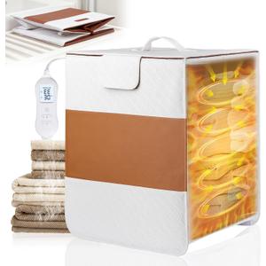 Parquix 38L Foldable Towel Warmer for Bathroom, Home & Spa, Large Capacity for Oversized Towels, Blankets & Robes, 4 Temp Modes, Auto Shut-Off Timer, Perfect Spa Gift for Loved Ones (White)