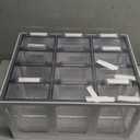 Arteza 12 Drawer Organizer and Storage Cabinet  Clear Plastic, Stackable Drawers for Makeup, Crafts, Sewing, Office Supplies, Small Parts & Tools