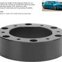1in Steering Wheel Spacer 6 Hole Hub Aluminum Alloy Heighten Increased Pad Adapter Automotive Wheel adapters and spacers Application