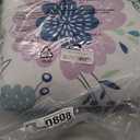 Amazon Basics 5-Piece Soft, Easy-Wash Microfiber Kid's Bed-in-a-Bag Bedding Set with Sheet and Comforter, Twin, Bluish Flowers