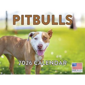 Pitbull Calendar 2026 Pit Bull Monthly Wall Calender 12 Month | American Made In The USA