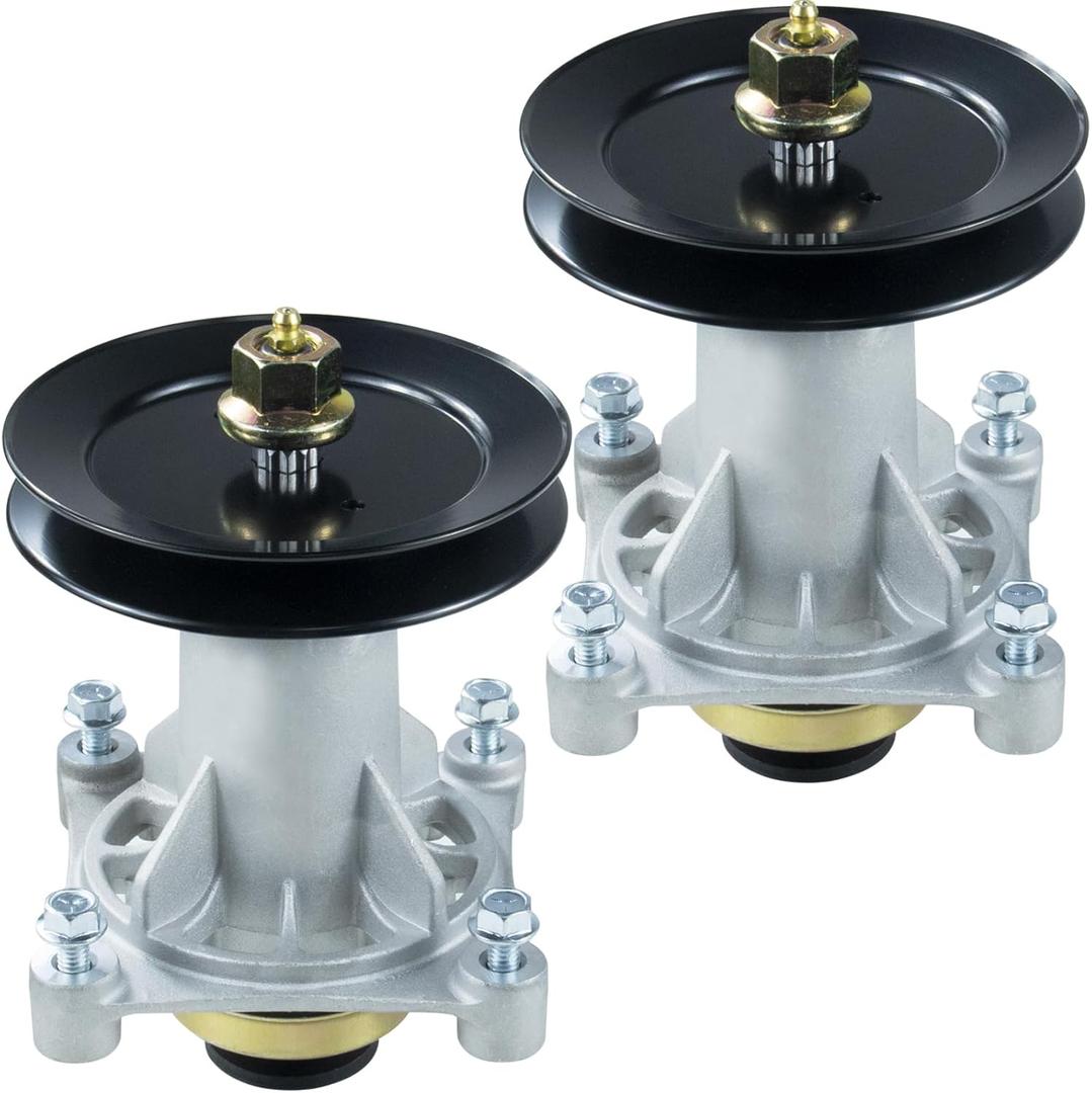 GELASKA 2 Pack 587819701 Spindle Assembly Kit with 153535 Pulley Replaces 187292, 192870, 187281, 587820301, 532187292, 539112057, 587125401, 587256401, 532187281, 532192870, 532192872, 587253301