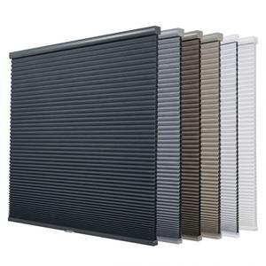 Persilux Custom Blackout Cellular Shades Window Blinds Cordless Free-Stop Honeycomb Blinds for Windows (Grey, 30"W x 48"H) Window Shades for Home, Room Darkening Cellular Blinds & Shades for Bedroom, 30" W X 48" H Ready Made