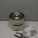 3.2L Modern Insulated Ice Bucket with Silicone Lid, Scoop, Strainer, Double Wall Stainless Steel Ice Bucket for Parties & Cocktail Bar,Ideal for Gift(Pearl White)