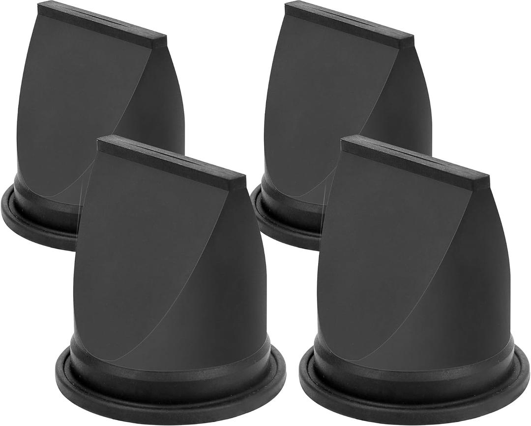 4 x 385310076 Duckbill Valve Kit for Dometic Sealand Vacuum Generators Water Pumps S12D S12DAB S24D S32D S115A S12 52A S32 T12 T24 T32, 1-1/2" Black Pump Bellow Replacement Part