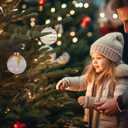 15 Pack 3.15" Fancy Christmas Tree Ornaments Set Large Christmas Baubles for Festive Decor Velvet Shatterproof Ornaments for Tree with Assorted Styles Satin Great as Christmas Ball Bulk White