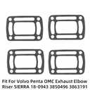Volvo Penta Riser Gasket,Volvo Penta Gasket 3863191,Exhaust Gaskets Fit for OMC Elbow Riser Sierra 18-0943 3850496 3863191 4 pcs