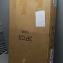 3 Pcs Cylinder Stands for Party, PVC Large Clear Cake Pedestal Stand, Round Reusable Dessert Display Tables for Birthday Wedding Baby Shower Decoration, 35. 4'' H, 29. 5'' H, 23. 6'' H White