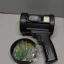 MIXILIN Rechargeable Spotlight, 2,000,000 Lumens Handheld Hunting Flashlight Led Spot Light with Cob Light and Solar Panels, Lightweight and Super Bright Spotlight for Hunting Boating Camping