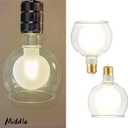 Large Globe G40 Vintage LED Light Bulb 8W 1000LM(Equl.100W), Dimmable Oversized Giant Decorative Edison Bulb for Pedant Lighting or Floor Lamp, E26 Soft White 3000k, 2 Pack (Frosted, 2 Pack)