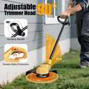 Cordless Weed Wacker for Dewalt 20V Battery,600W Brushless Motor,5800RPM String Trimmer Electric Weed Eater with Dual Safty Design, for Yard and Bush Trimming(No Battery)
