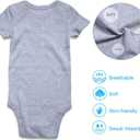 Vieille Baby Boys Girls Bodysuit Short Sleeve Romper Jumpsuit Outfit 0-12 Months (3-6 Months, My First Mother's Day)