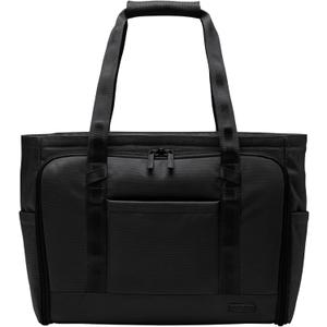 Halfday Convertible Garment Tote: 2-in-1 Travel Tote & Garment Bag, Carry-on for 1-2 Day Trips (16 Laptop Pocket, Shoe Compartments, Trolley Sleeve), Water-Resistant Ballistic Nylon, Jet