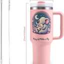 First Mothers Day Gifts  Happy 1st Mothers Day Tumbler 40oz  Stainless Steel Cup with Lid & Straw  Insulated Coffee Travel Mug for Mom-to-Be, Baby Shower Gifts, New Mom Present