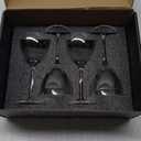 GIHOP Nick and Nora Cocktail Glasses, 5.8Oz Hand Blown Martini Glasses Set of 4, 100% Lead-Free Craystal Coupe Glassware, Small Cocktail Glasses for Manhattan, Cosmopolitan, Espresso with Gift Box