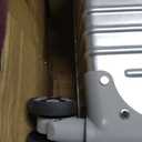 HotWay Zipperless Suitcase with Aluminum Frame, 3-Piece Luggage Set, Silver