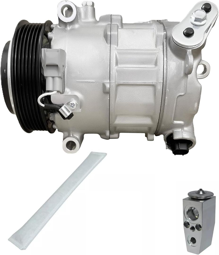 RYC New Automotive Air Conditioning Compressor and Clutch Kit KT EG51N (Fits Jeep Cherokee 2.4L 2014, 2015, 2016, 2017, 2018)