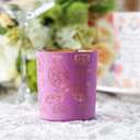 SHMILMH Gift for Mom from Son Daughter, Mothers Day Table Decoration 4 PCS, Glass Votive Candle Holder for Mother's Birthday Party Decor