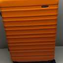 Amazon Basics 30" Hardside Large Checked Luggage, Hardshell Suitcase With Wheels, Expandable For Up to 15% More Space, With Scratch-Resistant Surface, Four Multi-directional Wheels, Orange