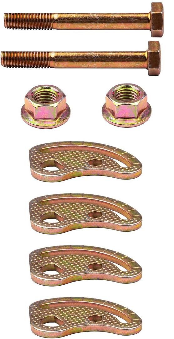 Upper Control Arm Alignment Cam Bolt Kit Enhanced Compatible with 99-18 Chevy Silverado 1500 Suburban Avalanche 2500 GMC Sierra 1500 2WD 4WD Fit Hummer H2 H2T Bolts 1.5 Suspension Kits