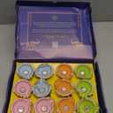 Indotribe 12 Pcs 3 Inch Diyas for Pooja Clay Diya for Diwali Decorations for Home Return Gifts for Housewarming Indian Diyas for Decoration House Warming Decoration Indian Terracotta Diya for Pooja (Multicolor Moti)