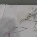 WONGS BEDDING Khaki Gold Metallic Marble Comforter Set Queen Foil Print Glitter Bedding Sets with 2 Pillowcases for All Seasons, Soft Microfiber Filling Bedding Duvet Set 90"x90"