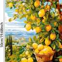 2 x Clendo Lemon Paint by Numbers Kits for Adults, DIY Lemon Tree Adult Paint by Number Kits on Canvas, Digital Oil Number Painting for Home Decor (16x20 Inch), Frameless
