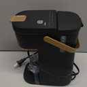 Single Serve One Cup Coffee Maker, for K Cups and Grounds, Mini Coffee Maker with Portable Handle, 6 to 12 Oz Brew Size, for Travel, Camping, Office, RV and Dorm, 120V, Black and Gold