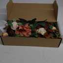 Ling's Moment Fall Wedding Floral Swag Welcome Sign Artificial Flowers Backdrop Garland Terracotta Orange For Ceremony Reception Wall Easel Home Decoration Entryway Faux Outdoor Board Head Table Decor