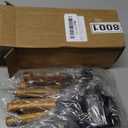 Measuring Cups and Spoons Set with Fragrant Wood Handles, 8 Piece Measuring Spoons and Measuring Cups Set,Precision Measuring Cup Set for the Kitchen Enthusiast(Black)